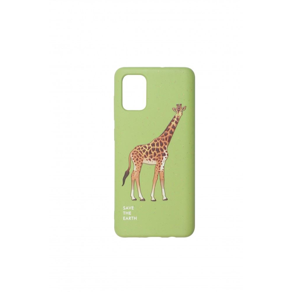Cellect GoGreen Samsung A71 környezetbarát tok zöld, zsiráf (CEL-GREEN-SAMA71GGF) (CEL-GREEN-SAMA71GGF)