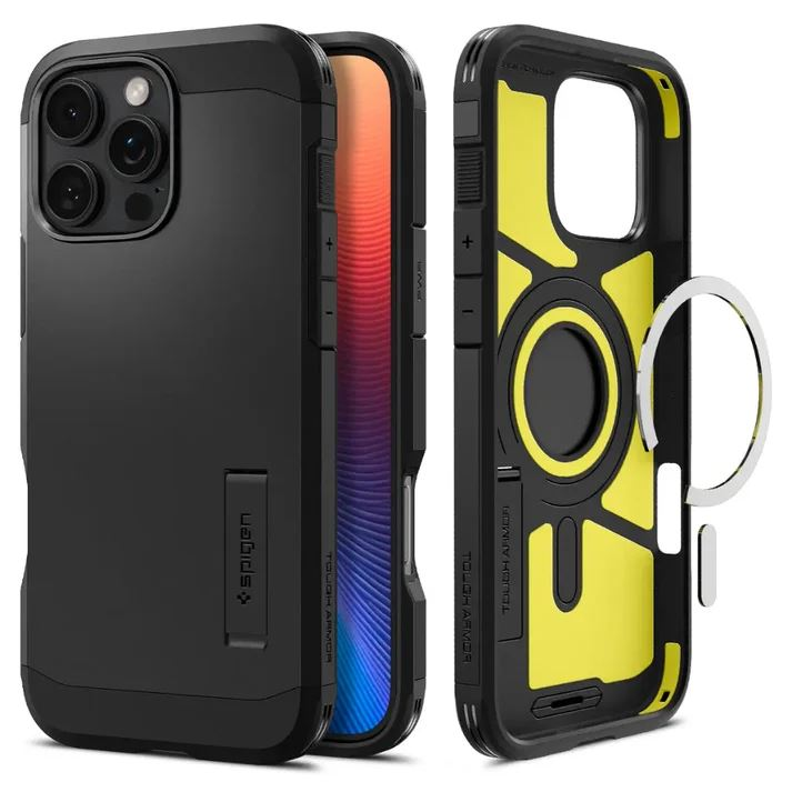 Spigen Tough Armor MagFit iPhone 16 Pro tok fekete (ACS08146) (ACS08146)