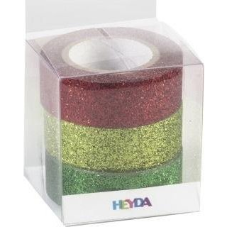 Heyda X-Mas 3 db glitteres ragasztószalag (4005329134197)