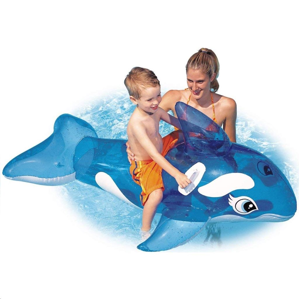 Intex Felfújható bálna fogóval 163x76cm (58523NP) (58523NP)