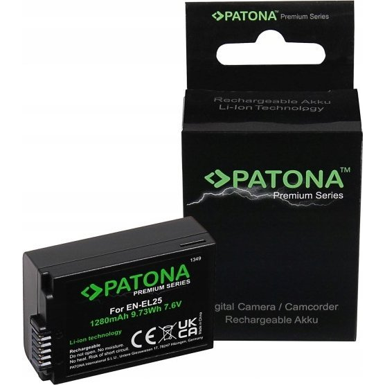 Patona PT1349 Pro EN-EL25 akkumulátor Nikon fényképezőgépekhez 1350mAh (PT1349)