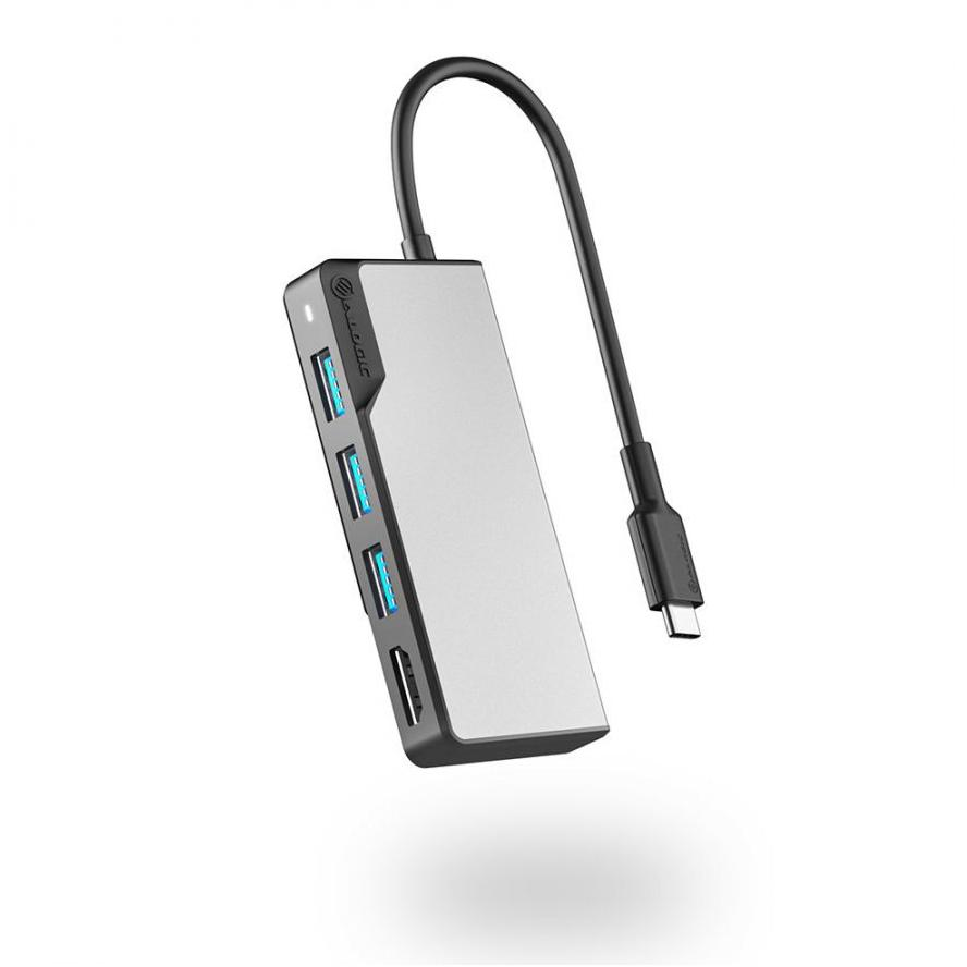 ALOGIC UCFUHDV2-SGR dokovacia stanica a replikátor portov USB 3.2 Gen 1 (3.1 Gen 1) Type-C Čierna, Šedá (UCFUHDV2-SGR)