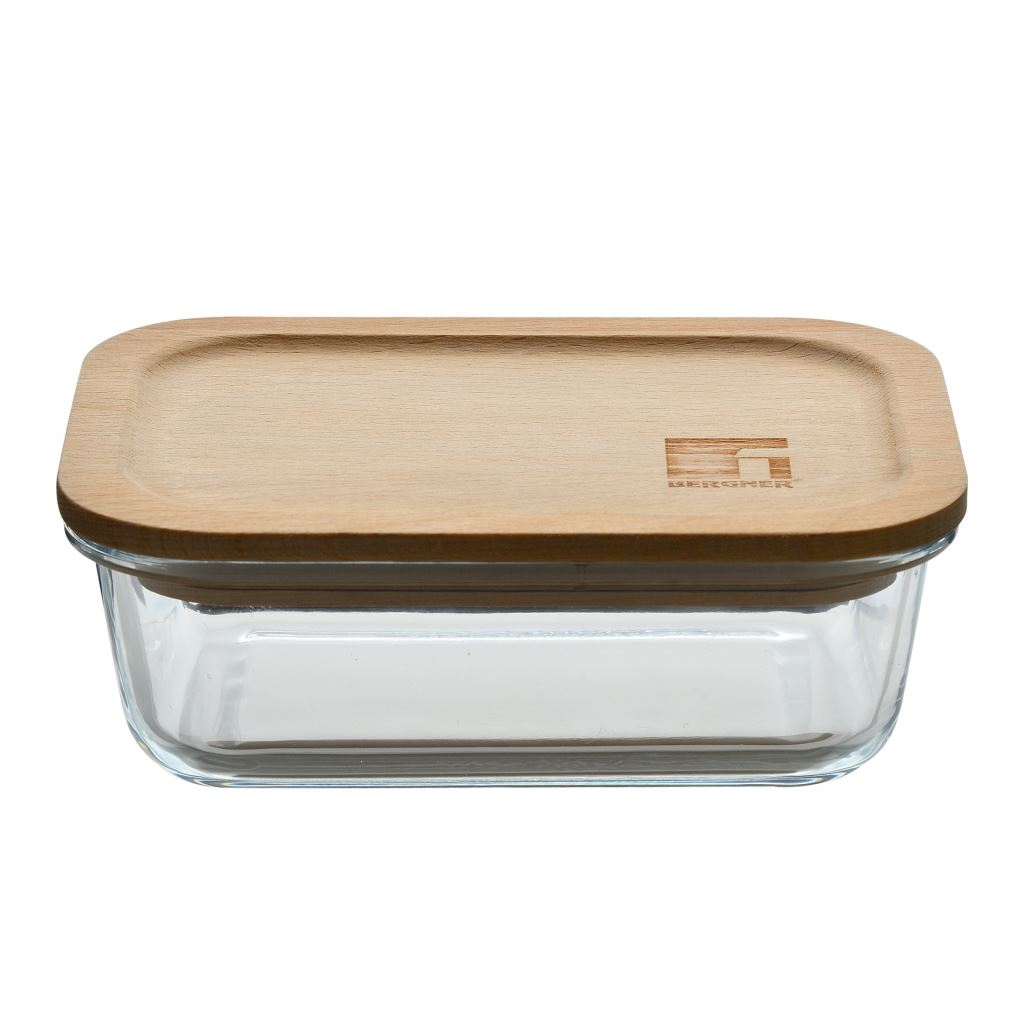 Bergner Naturally BG-25251-MM Boroszilikát üveg tároló 300 ml (BG-25251-MM)