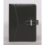 Календар, пръстен, с вложки, "М", изкуствена кожа, САТУРНУС, черен