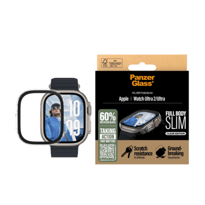 PanzerGlass Snappie Full Body Apple Watch Ultra/Ultra 2 Tok + kijelzővédő - Átlátszó (49mm) (3715)