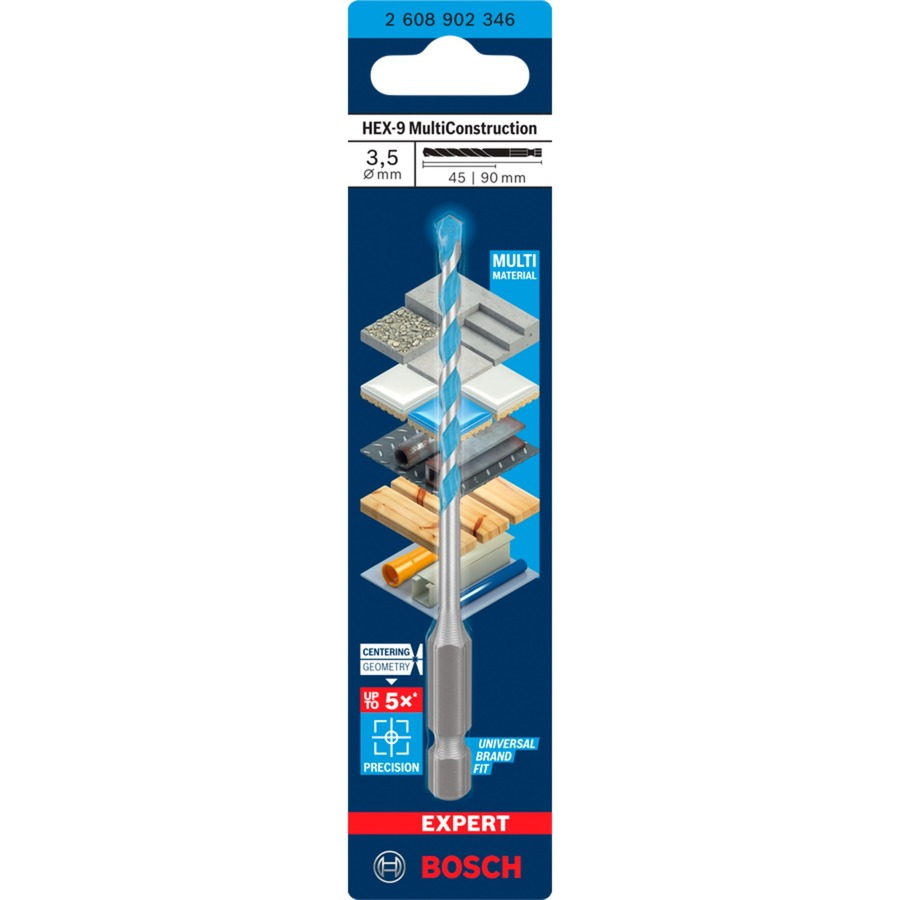 Bosch Expert HEX-9 MultiConstruction Fúrószár - 3.5x45mm
