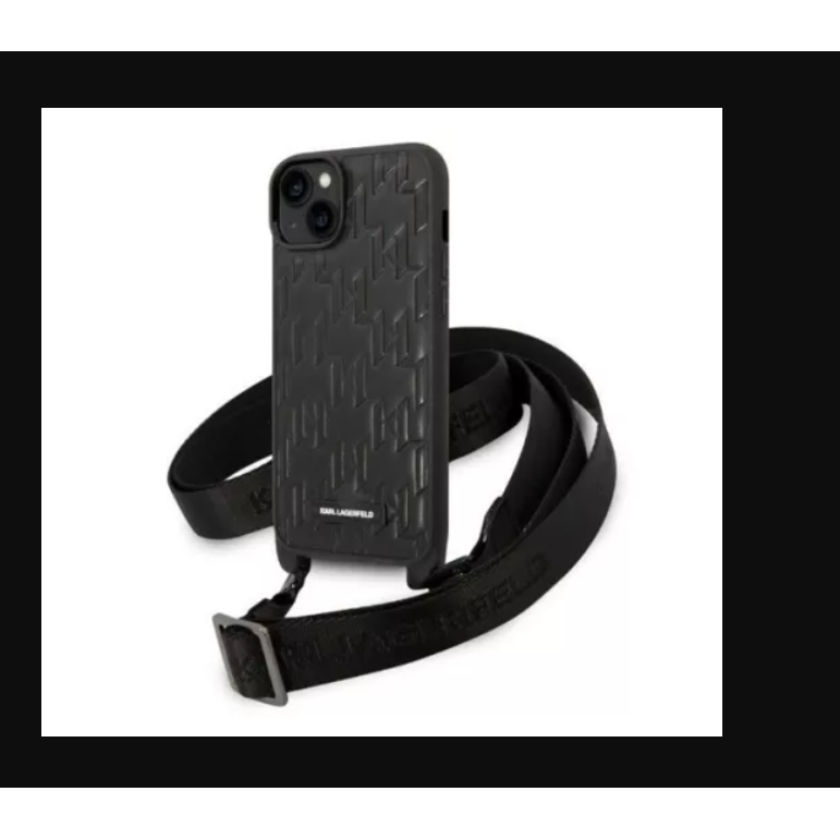 Karl Lagerfeld Apple iPhone 14 Plus Hátlapvédő Tok - Fekete (KLHCP14MSTMMK)