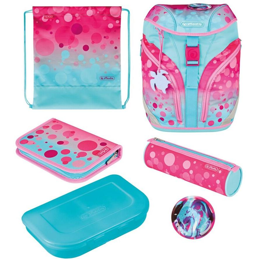 Herlitz SoftLight Plus Pink Bubbles Iskolatáska készlet - Mintás (50043019)