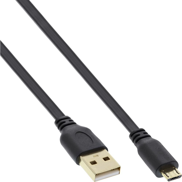 InLine 31705F cavo USB USB 2.0 USB A Micro-USB B Nero
