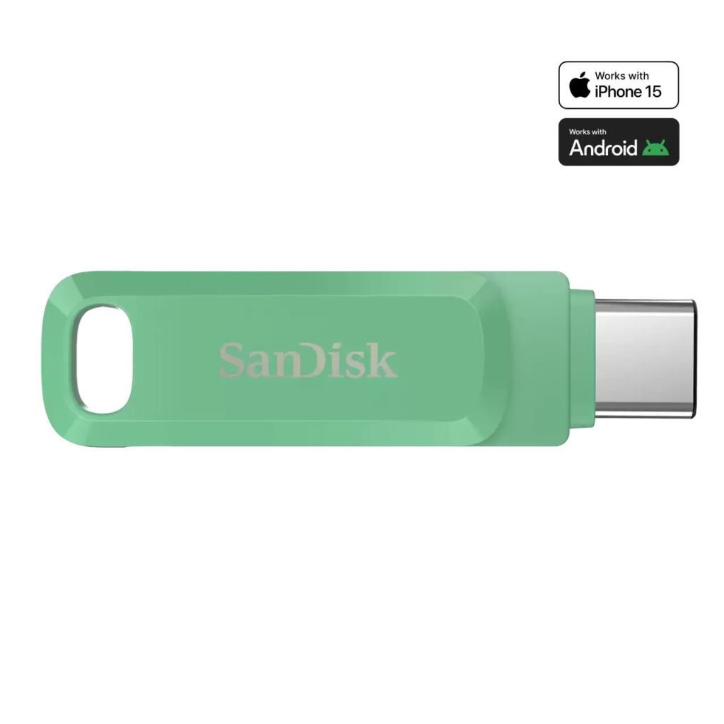 USB флаш памет SanDisk Ultra Dual 128 GB — SDDDC3-128G-G46AG, зелена