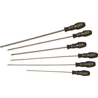 6 részes Csavarhúzó készlet, egyenes pengéjű, csillag-PH/TORX®, ESD