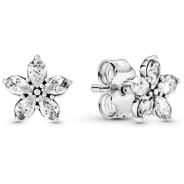 Pendientes Pandora Copos De Nieve Brillantes 299239c01