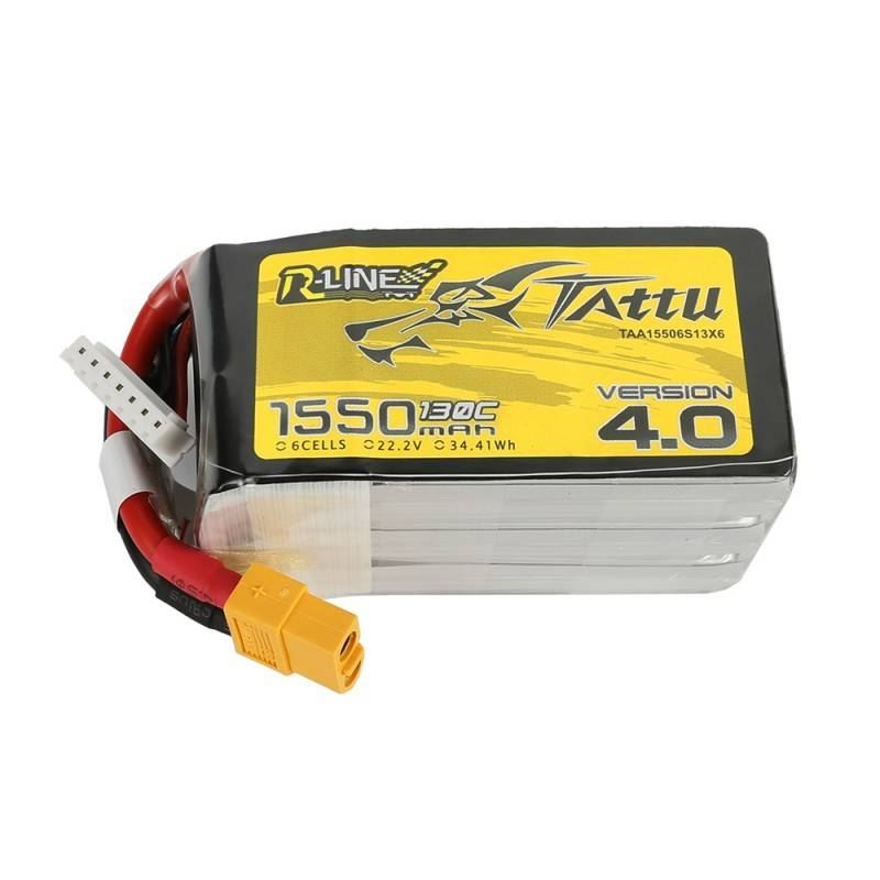 TATTU VÝKONNÁ BATÉRIA LIPO 4.0 1550MAH 22.2V 130C 6S1P XT60 (TAA15506S13X6)