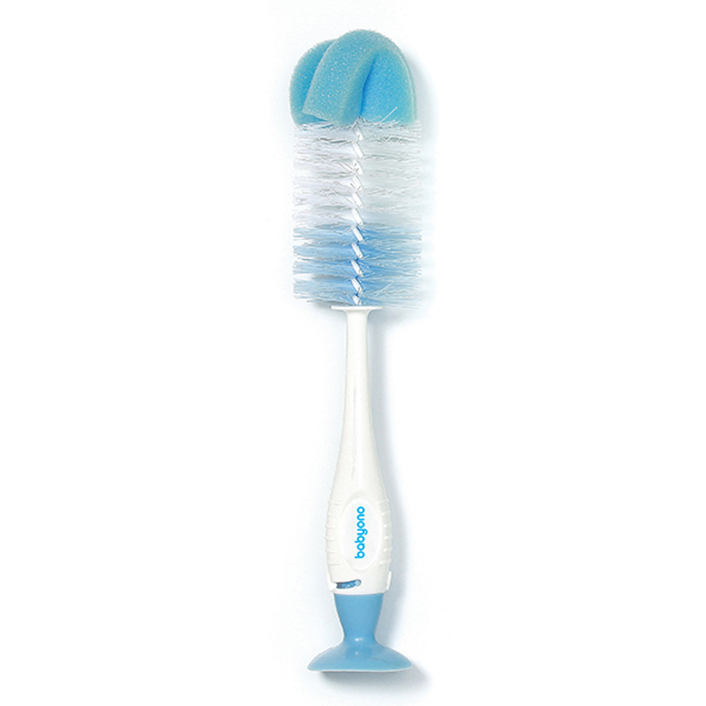 BabyOno üveg- és cumimosó kefe tapadókoronggal kék 728/01 (MTTF-5901435408964)