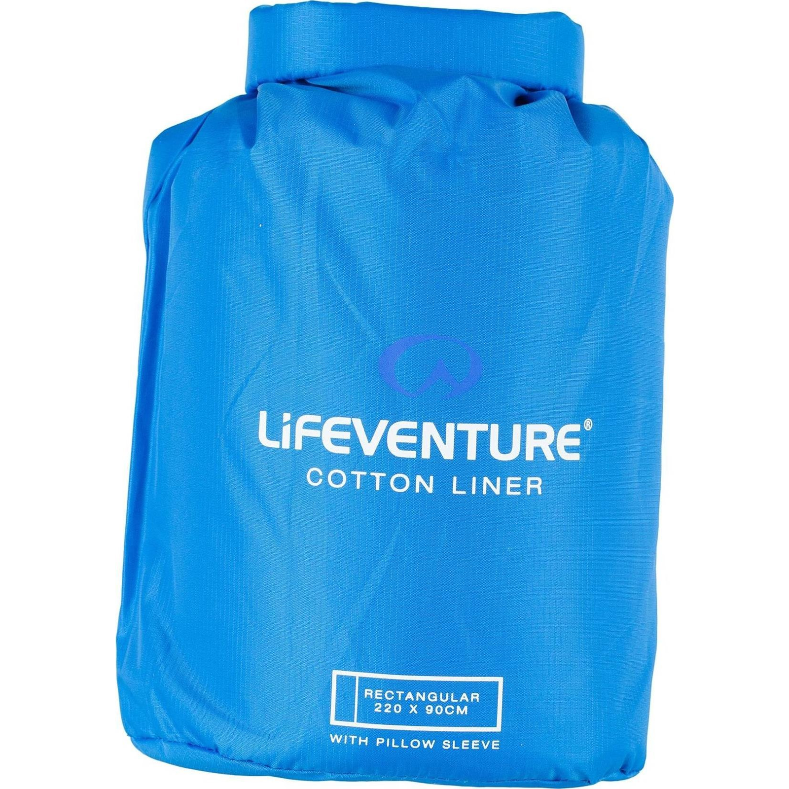 Lifeventure Cotton Sleeping Bag Liner blue rectangular (LM65540)