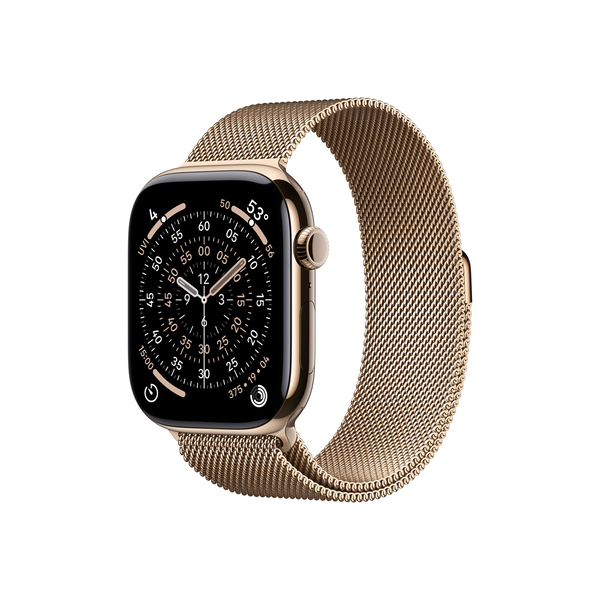 Watch Series 11 Cellular 46mm Gold Titanium /Gold Milanese Loop - M/L