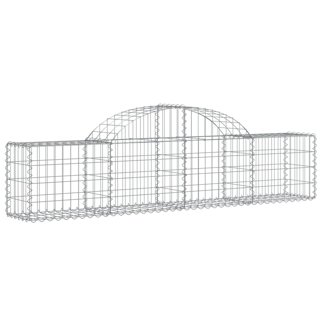 íves horganyzott vas gabion kosár 200x30x40/60 cm (153482)