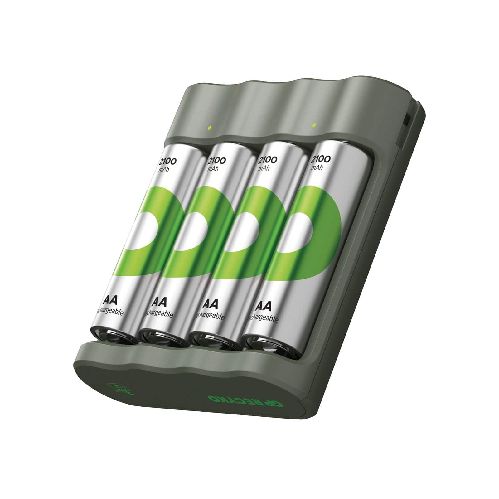 GP ReCyko B441 AA/AAA NiMH Akkumulátor töltő + 4db elem (4x AA - 2100mAh) (GPRCKCHB441U402)
