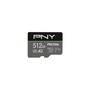 SD MicroSD XC Card 512GB PNY Pro Elite R100MB/s W90MB/s reta