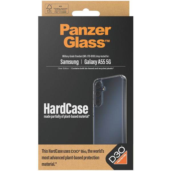 PanzerGlass HardCase with D3O Samsung New A54 5G кейс за мобилен телефон Калъф Прозрачен