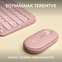 Logitech Pebble 2 Combo US INTL Bluetooth-billentyűzet + egér rose (920-012241)