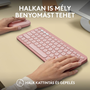 Logitech Pebble 2 Combo US INTL Bluetooth-billentyűzet + egér rose (920-012241)