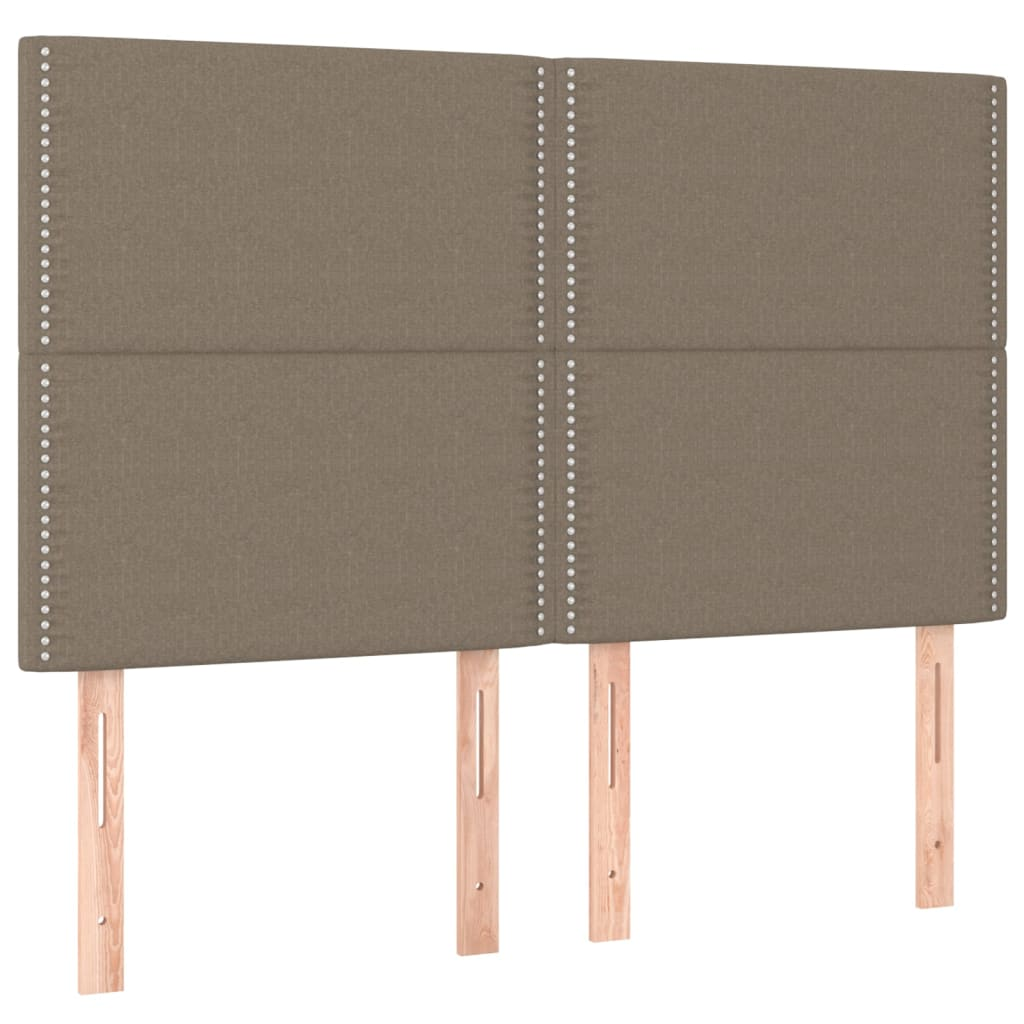 4 db tópszínű szövet fejtámla 72 x 5 x 78/88 cm (3116194)