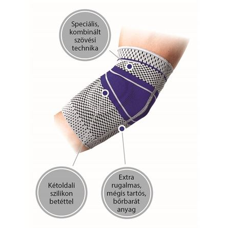 Vivafit OrtoCare könyökszorító szilikon betéttel M-es (GYVFKSZM) (GYVFKSZM)