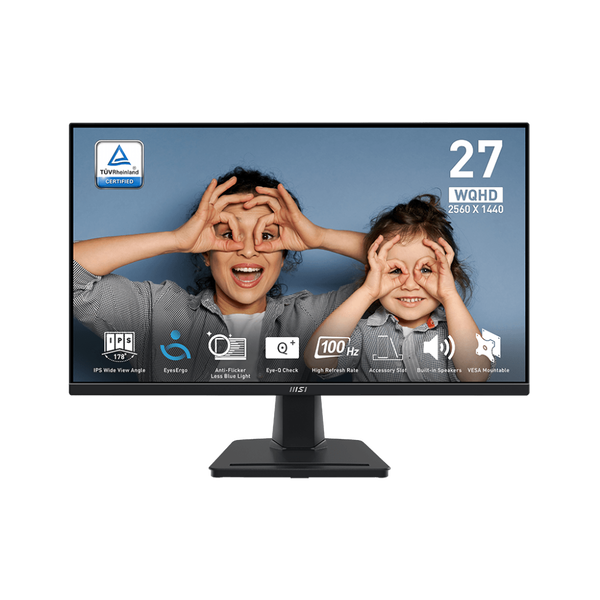 MSI Pro MP275Q computer monitor 68,6 cm (27") 2560 x 1440 Pixels Wide Quad HD LED Zwart