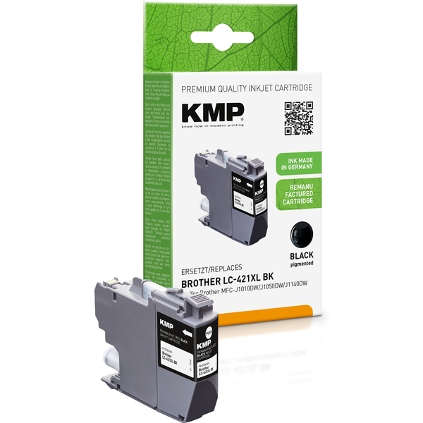KMP Brother LC421XLBK черна печатаща касета 14 мл