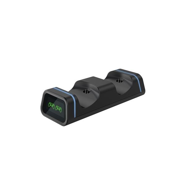 FroggieX Dual Charging Dock PS4 dupla töltőállomás fekete (FX-P4-C2-B) (FX-P4-C2-B)