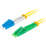 Оптичен мрежов кабел с дължина 2 m и LC/APC-LC/UPC конектори, Lanberg Z32317, SM, DUPLEX 3.0MM G657A1 LSZH, жълт