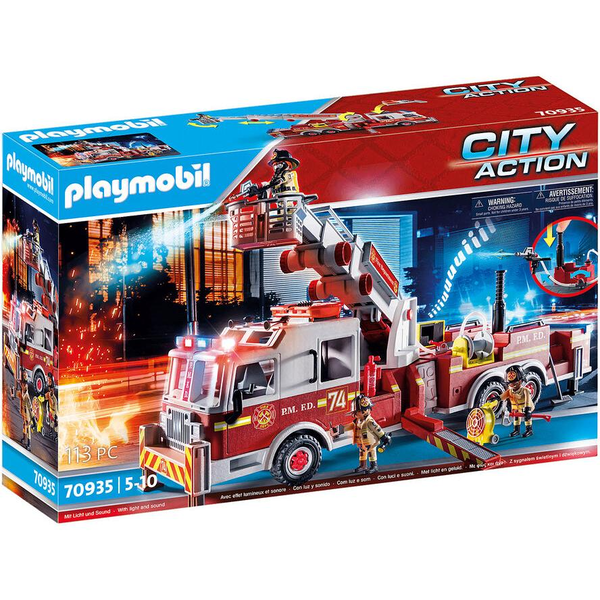 Playmobil Hasičský vůz: US Tower Ladder 70935