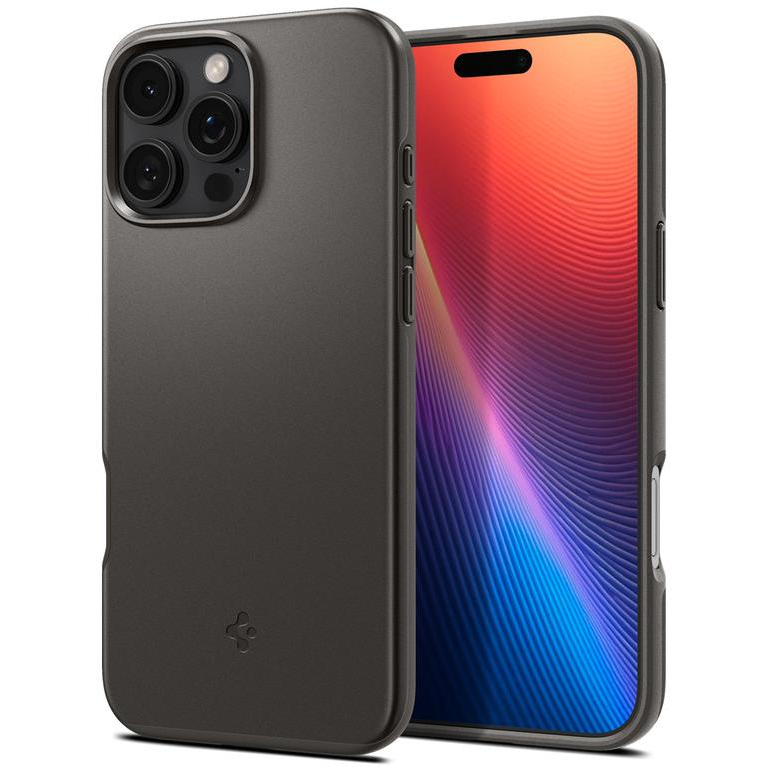 Spigen Thin Fit MagSafe Gunmetal iPhone 16 Pro tok (ACS08107)