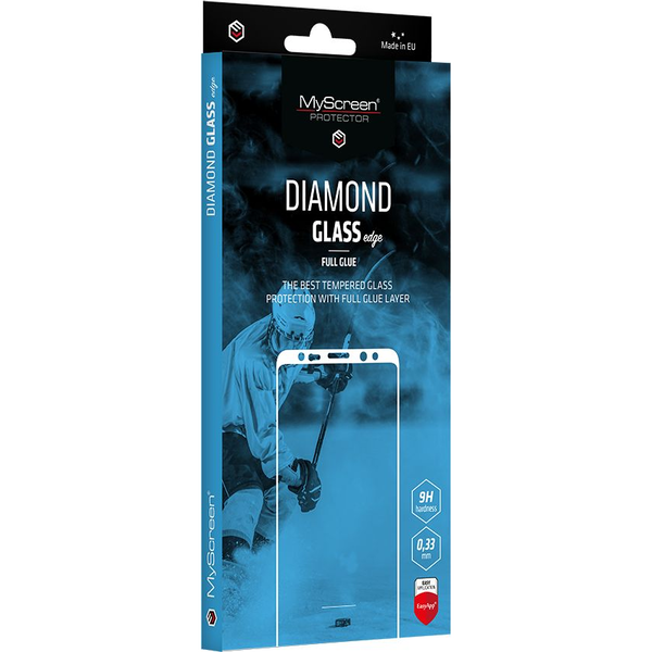 MS Diamond Glass Edge FG Samsung Galaxy A217 A21s Fekete Full Glue Képernyővédő Fólia