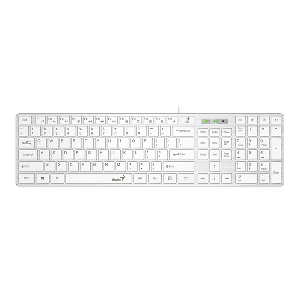 Genius SlimStar 126 billentyűzet fehér (31310017412)