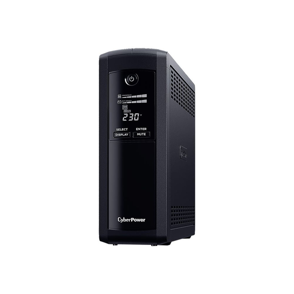 CyberPower VP1200EILCD UPS-enhed Interaktivt indgangsstik 1,2 kVA 720 W 8 AC stikkontakt(er)