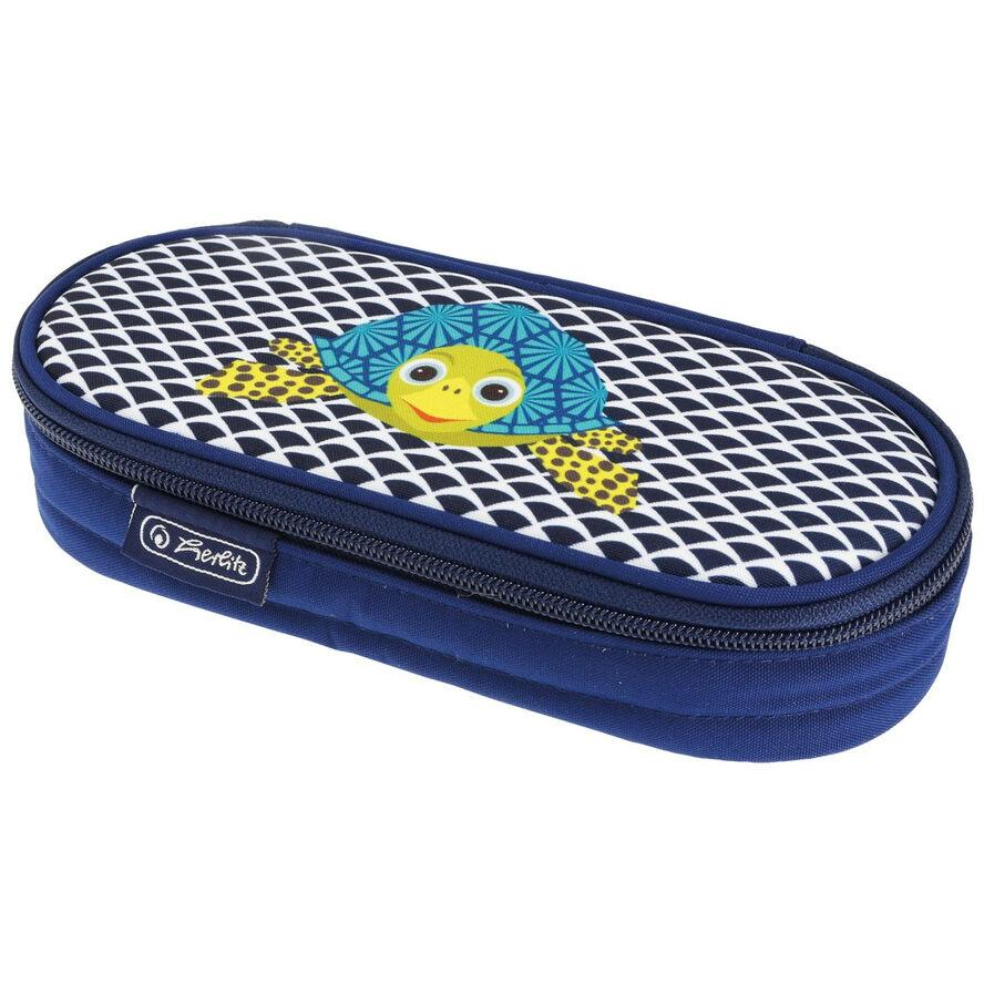 Herlitz Cute Animals ovális tolltartó - Teknős (50038435)