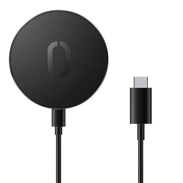 Univerzális vezeték nélküli töltő állomás, Qi Wireless, 15W, mágneses, USB Type-C aljzat, Magsafe töltő kompatibilis, LED-es, gyorstöltés, Joyroom JR-A28, fekete (RS102149)