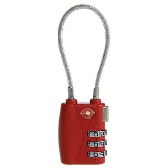 Kufryplus TSA lock with lanyard TL212 red (K0810000TL212)