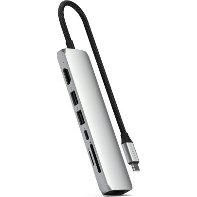 Satechi ST-P7SS hálózati csatlakozó USB C-típus 10000 Mbit/s Ezüst (ST-P7SS)