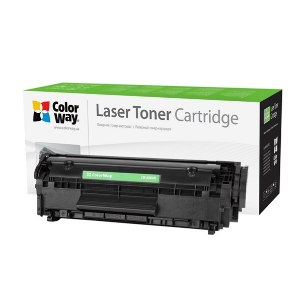 Cartus de toner, Colorway, standard CW-H283M, 1500 de pagini, HP CF283A (83A), Negru