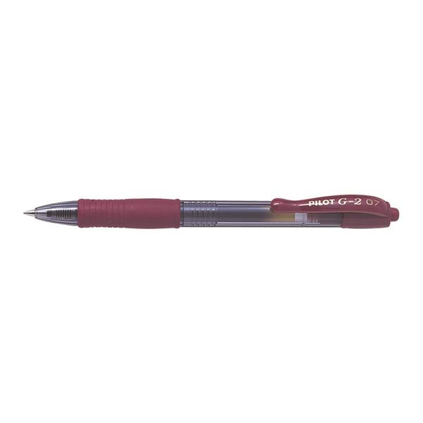 Pilot G-2 nyomógombos zseléstoll - 0.32 / bordó (BL-G2-7-DR)