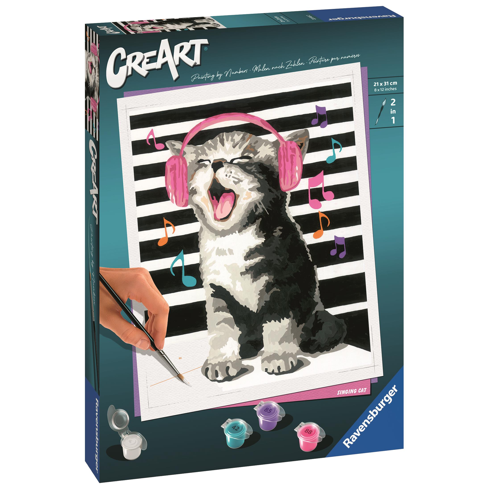Ravensburger 235452 CreArt éneklő macska (4005556235452)