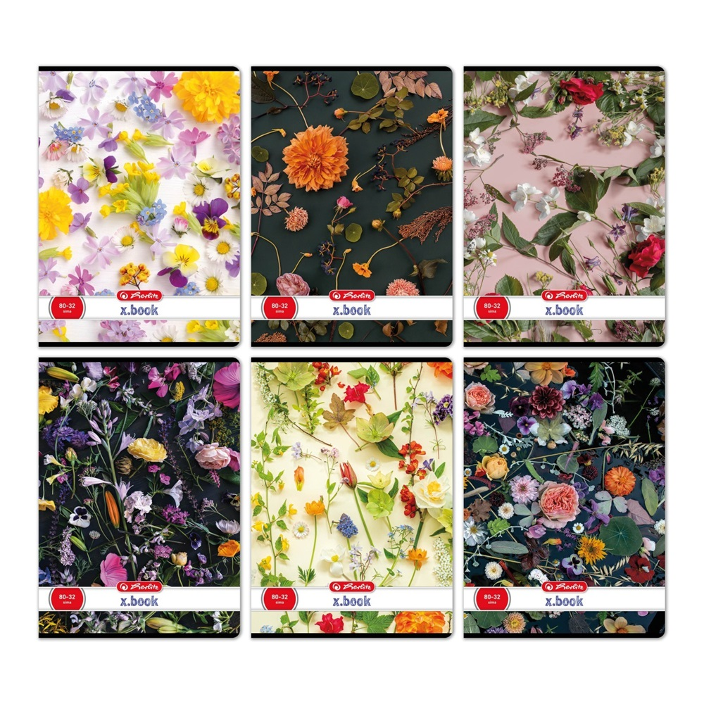 Herlitz Flower II 32 laops A4 sima füzet - Többféle (400200690)