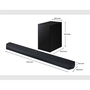 Soundbar Samsung HW-Q700C, 3.1.2, 320W, Bluetooth, Wi-Fi, Subwoofer Wireless, Dolby Atmos, Titan Black