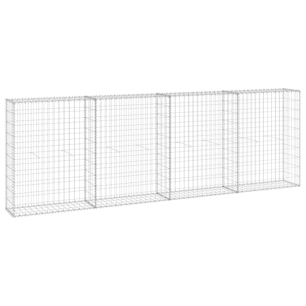 horganyzott acél gabion fal fedéllel 300 x 30 x 100 cm (147821)