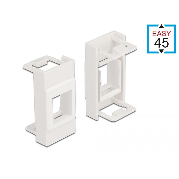 Delock Easy 45 Modul Keystone tartó fehér (81353) (Delock81353)