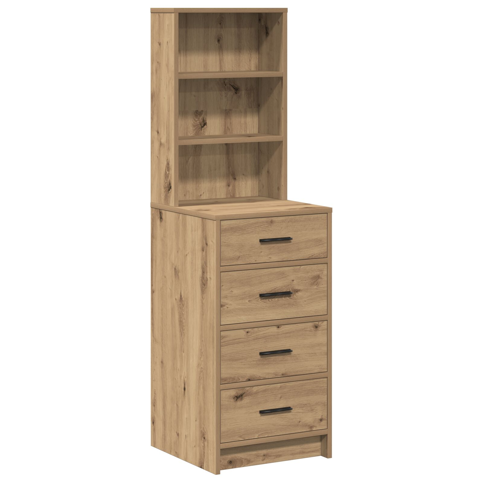 Highboard Kézműves Tölgy 40x41x135 cm Mérnöki Fa (865054)
