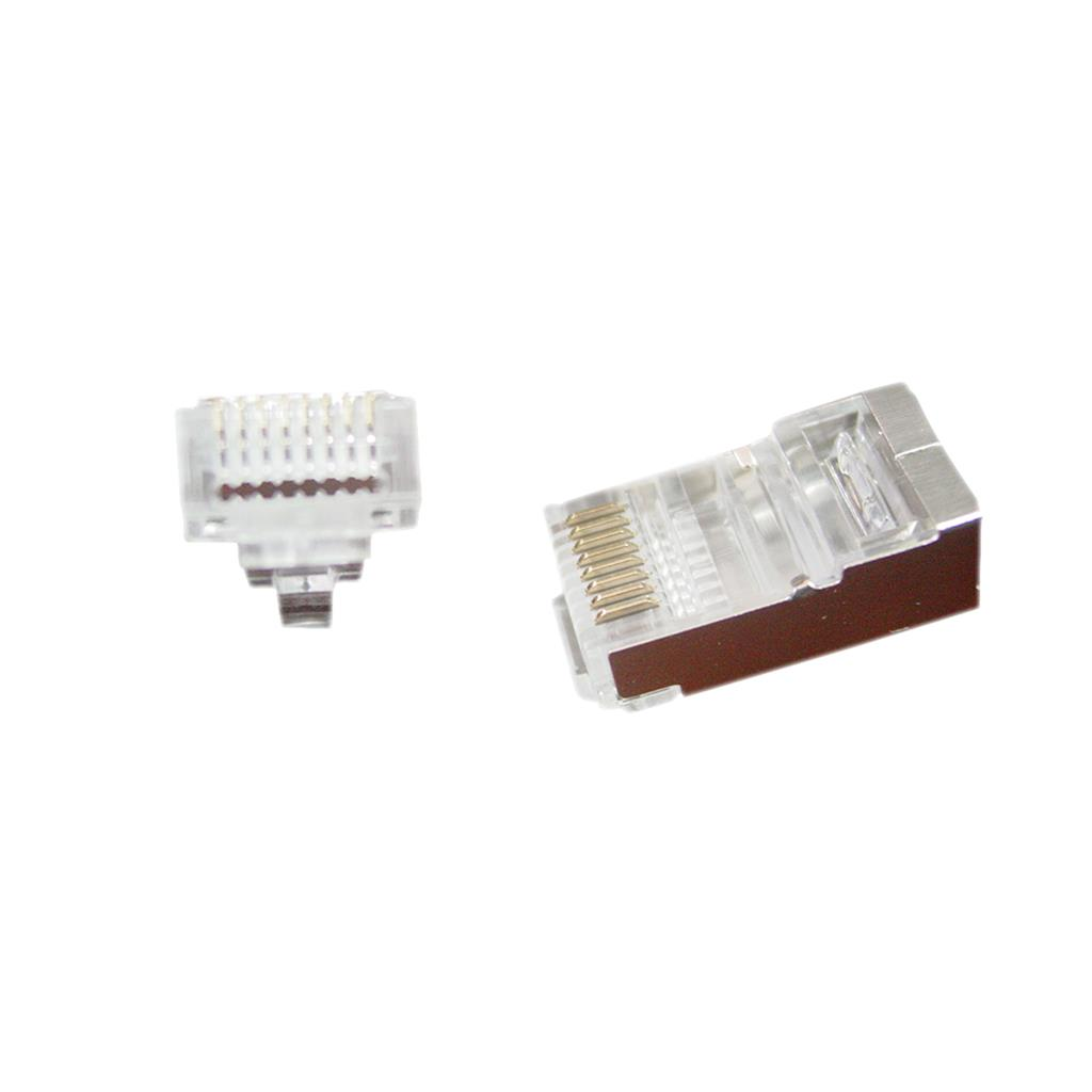Gembird FTP Moduláris RJ45 csatlakozó (50db / csomag) (LC-PTF-01/50)
